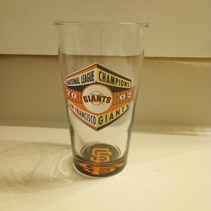 MLB San Francisco Giants Vintage 2002 National League Championship glass